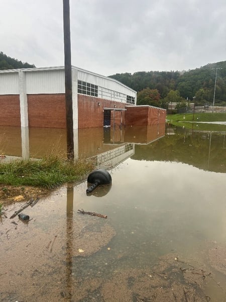 Flooding conditions at Richland schools 